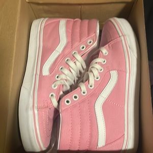 Sk8 High Vans - Pink 7.5/8 Women’s